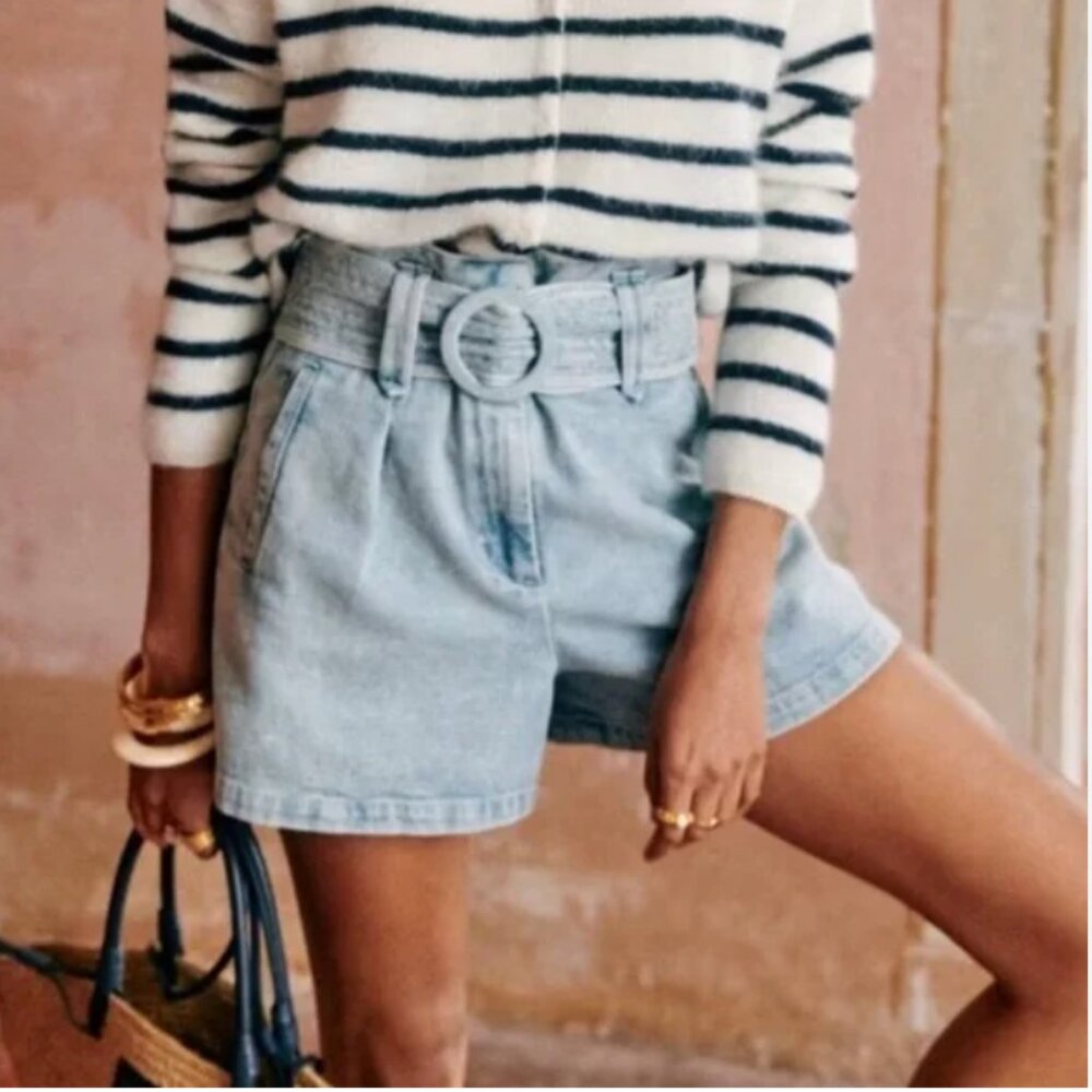 Sezane Deia Jean Short Size 38